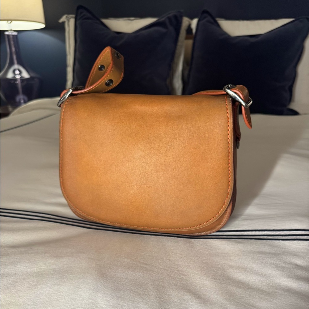 Coach 75th Anniversary Limited Edition 9170 Shoulder Bag – British Tan / Orange